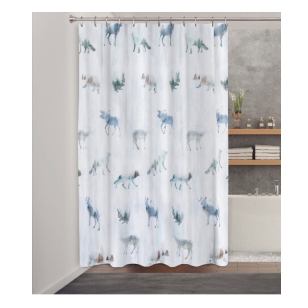 HD Designs® Forestville Fabric Shower Curtain